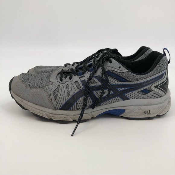 Asics Gray Black Athletic Sneakers | Breathable Comfort Non-Slip - Picture 4 of 9